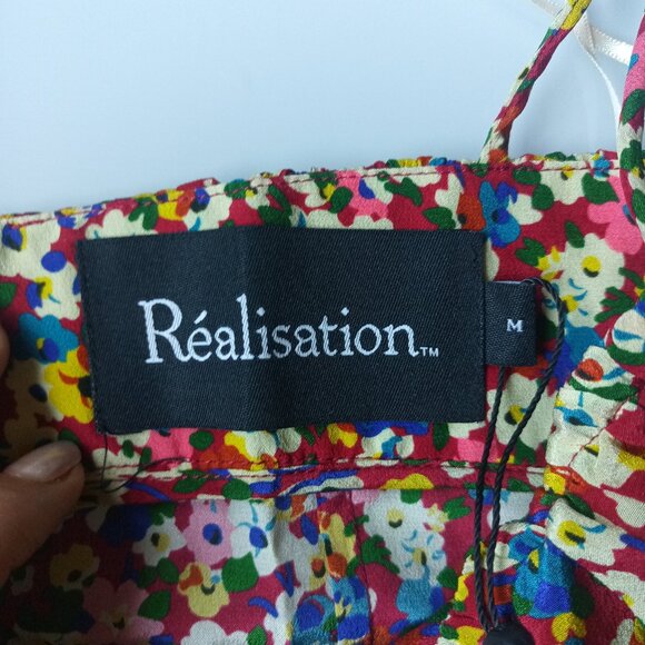 NWOT Realisation Par The Ana Silk Bustier Top in Heaven - Picture 3 of 4